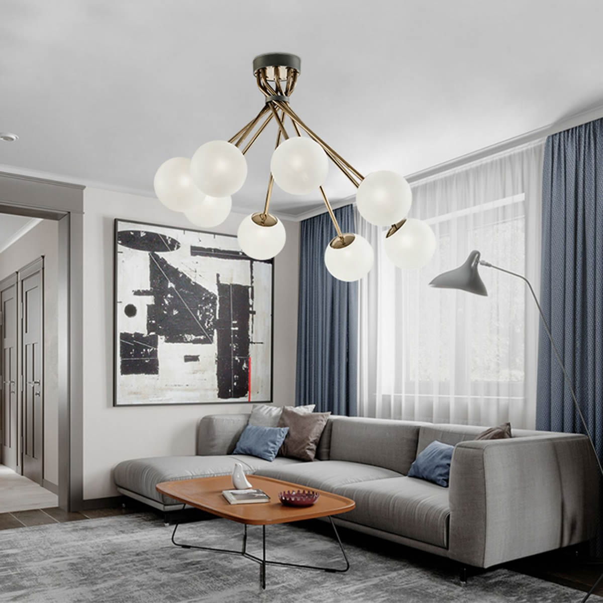 Intertwined Pole Lamp