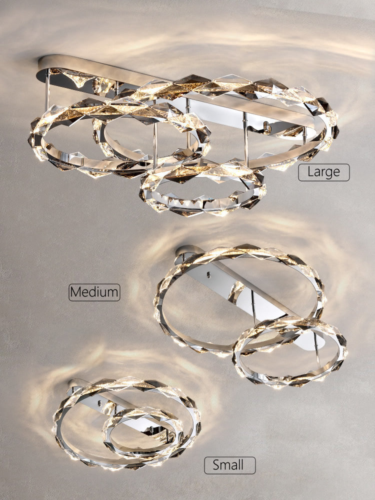 Crystal Chrome Rings