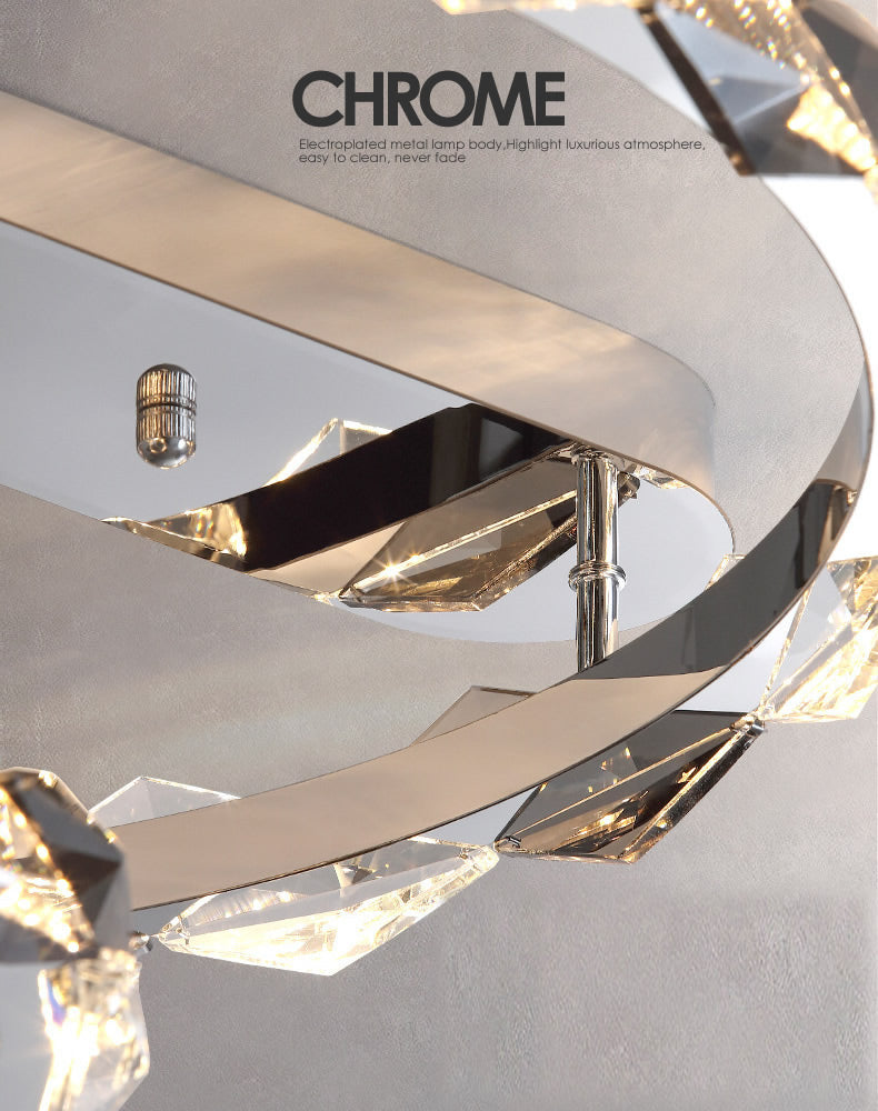 Crystal Chrome Rings