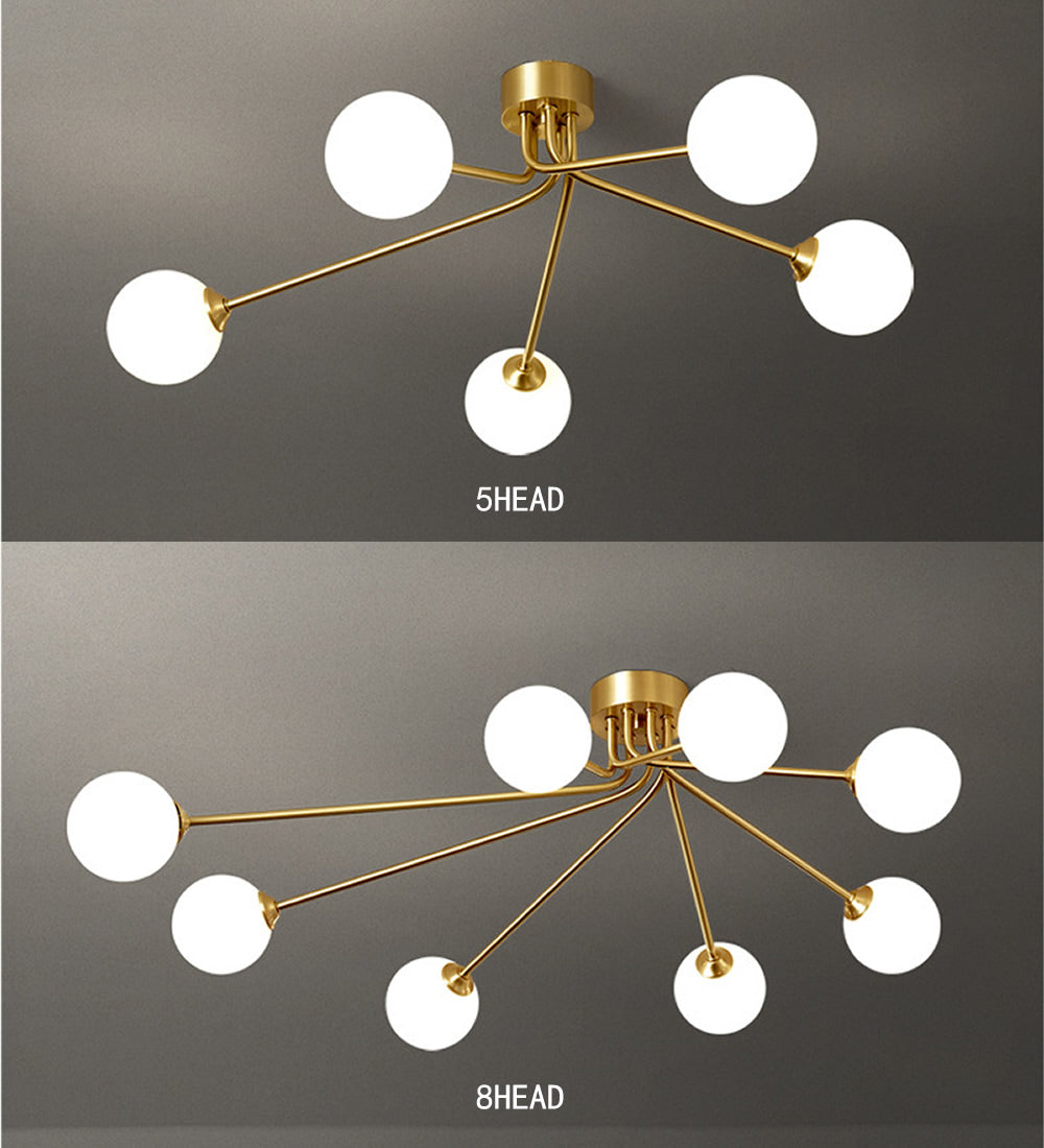 Branched Globe Chandelier