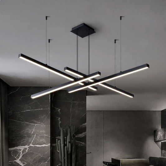 Cross Linear Chandelier