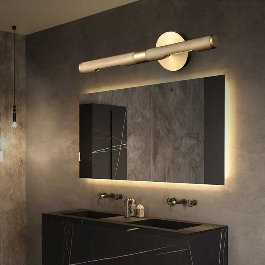 Sleek Brass Vanity Light