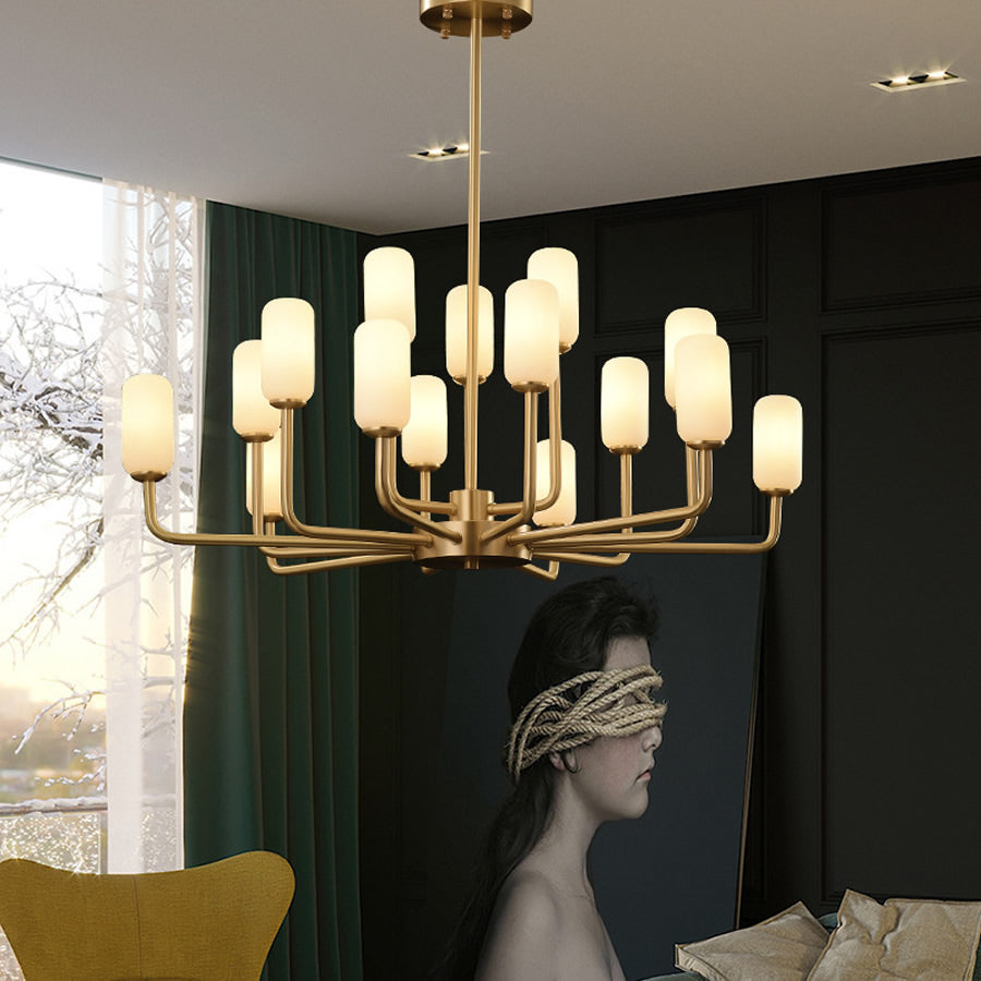 Brass Candle Chandelier