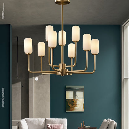 Brass Candle Chandelier