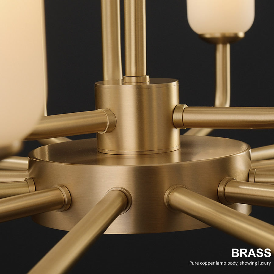 Brass Candle Chandelier