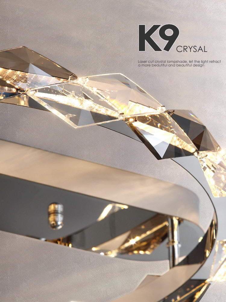 Crystal Chrome Rings