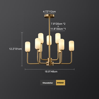 Brass Candle Chandelier